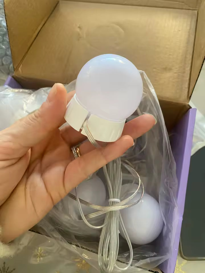 Hollywood LED Makeup Mirror Lights – 10 Bulbs USB Vanity Lighting Kit