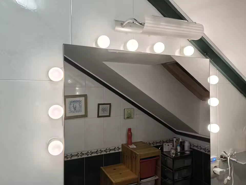 Hollywood LED Makeup Mirror Lights – 10 Bulbs USB Vanity Lighting Kit